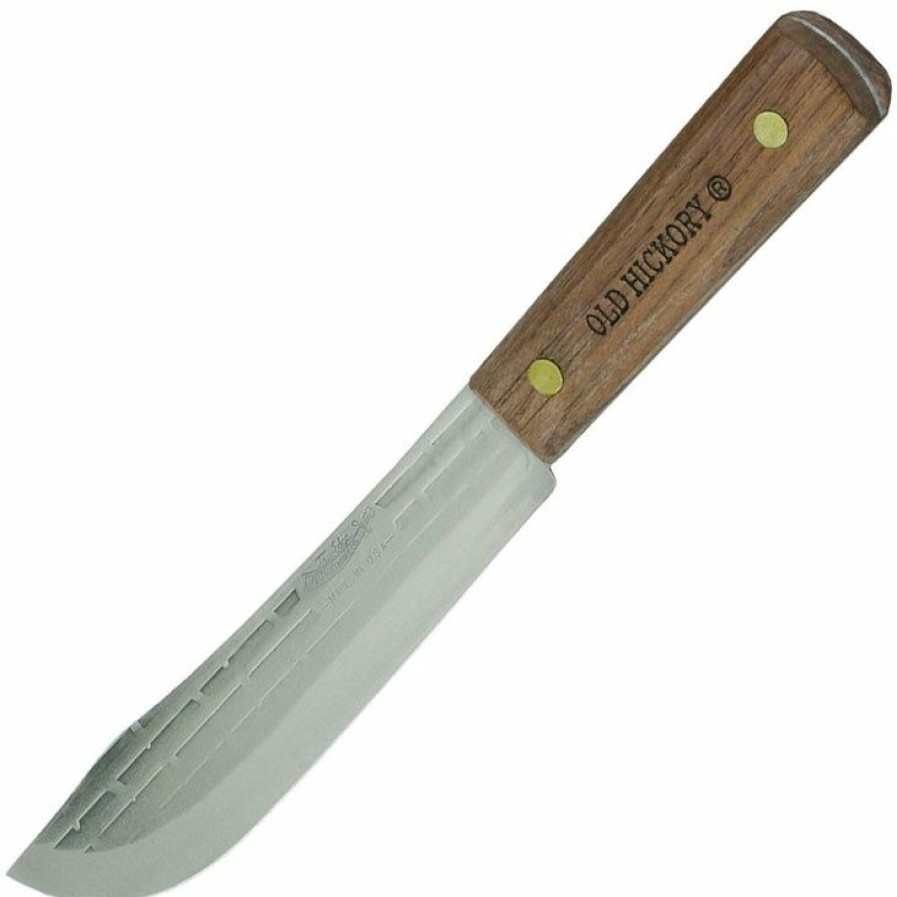 Ontario Knives * | Special Offer Ontario Knife Company (Okc) Ontario Old Hickory 7 Butcher Knife With Hardwood Handle 7025