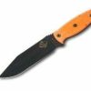 Okc Knives * | Special Price Ontario Knife Company (Okc) Ontario Knife Company Rd 6 Orange G10 Plain Edge Knife With Sheath