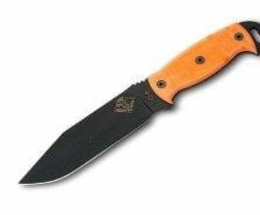 Okc Knives * | Special Price Ontario Knife Company (Okc) Ontario Knife Company Rd 6 Orange G10 Plain Edge Knife With Sheath