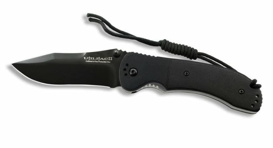 Okc Knives * | Cut-Price Ontario Knife Company (Okc) Ontario Knife Company Jpt-3R Black Drop Point Pocket Knife