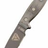 Ontario Knives * | Super Specials Ontario Knife Company (Okc) Ontario Knife Company Rat-3 1095 Serrated Edge W/ Green Sheath