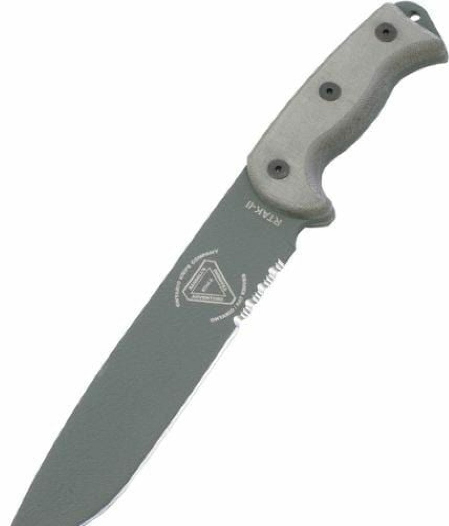 Blade * | Special Offer Ontario Knife Company (Okc) Ontario Rtak-Ii, 7 Serrated 1095 Steel Blade, Micarta Handle