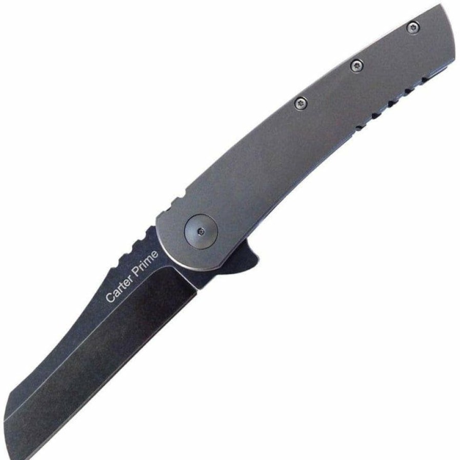 Blade * | Special Price Ontario Knife Company (Okc) Ontario Carter Prime, 3.37 D2 Steel Flipper Blade, Titanium Handle 8875