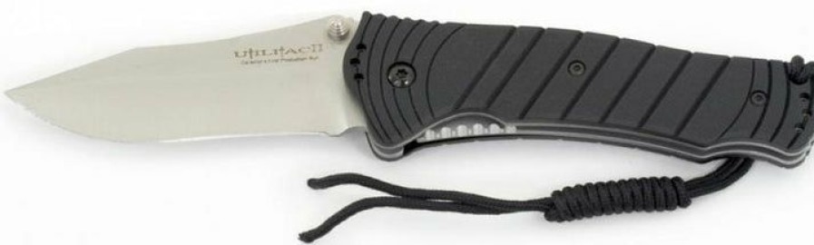 Okc Knives * | Cut-Price Ontario Knife Company (Okc) Ontario Utilitac Ii Jpt-3S Satin Drop Point Pocket Knife 8908