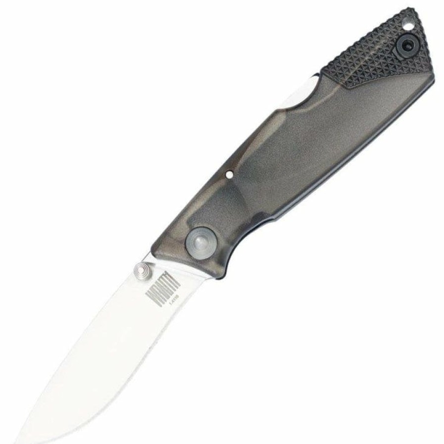 Blade * | Cut-Price Ontario Knife Company (Okc) Ontario Wraith Ice Series Smoke, 2.6 Aus8 Blade, Plastic Handle 8798Smk