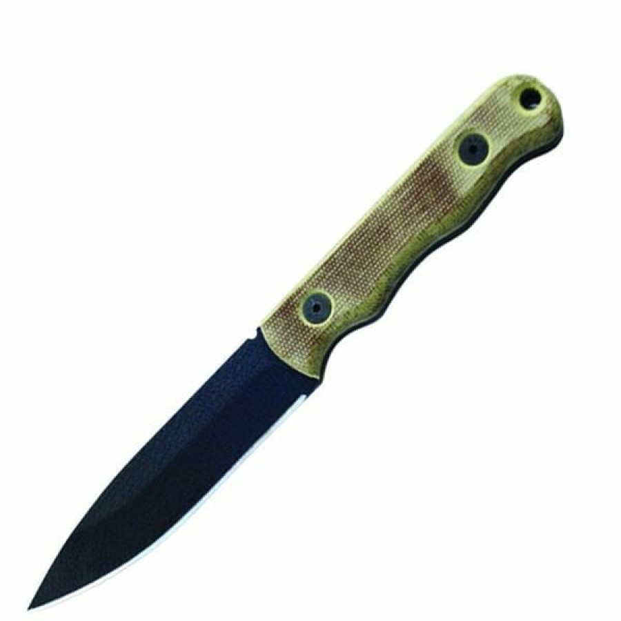 Okc Knives * | Special Offer Ontario Knife Company (Okc) Ontario Knife Company Ranger Shiv Tan Micarta Handle Fine Edge