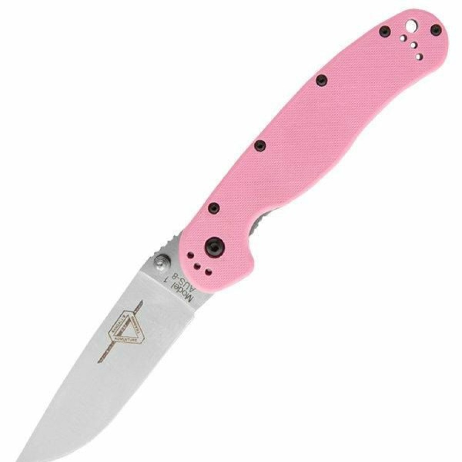 Blade * | Cut-Price Ontario Knife Company (Okc) Ontario Rat Model 1, 3.6 Plain Blade, Pink Nylon Handle 8865