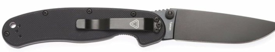 Blade * | Special Price Ontario Knife Company (Okc) Okc Model 2 Rat Folder (Black Blade, Plain Edge)