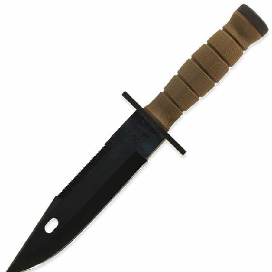 Blade * | Super Specials Ontario Knife Company (Okc) M11 Eod Fixed Blade Knife With Kraton Handle & Black Blade