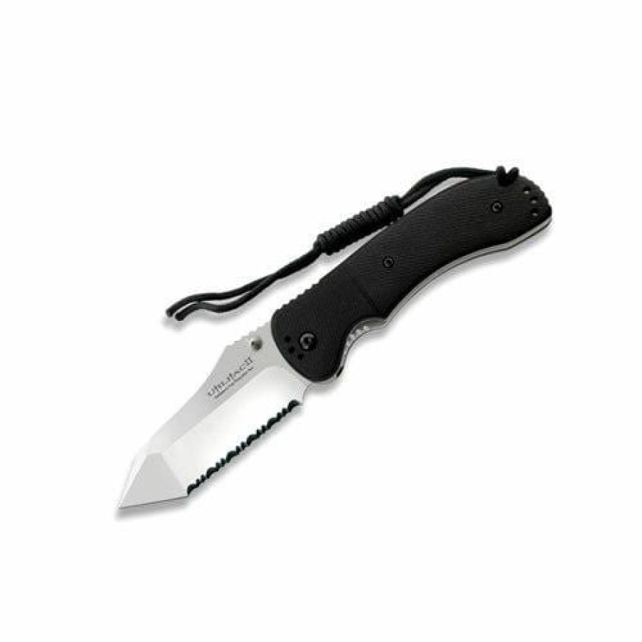 Okc Knives * | Special Price Ontario Knife Company (Okc) Jpt-4R Tanto Black Round Handle Ss