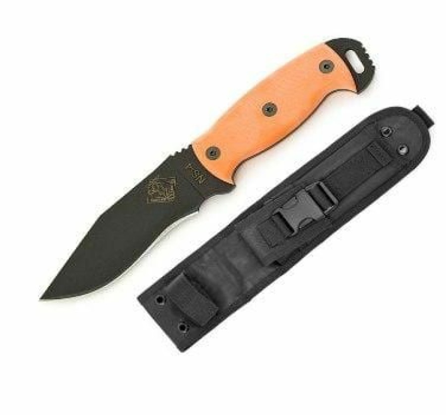 Okc Knives * | Cut-Price Ontario Knife Company (Okc) Ontario Knife Company Night Stalker 4 W/Orange G10 Handle