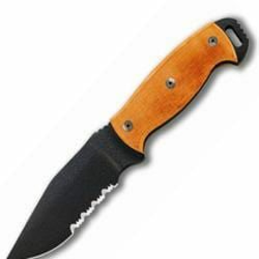 Blade * | Special Price Ontario Knife Company (Okc) Ontario Knife Company Rd4, Orange G-10 Handle, Comboedge Fixed Blade Knife