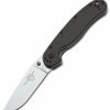 Blade * | Special Offer Ontario Knife Company (Okc) Ontario Rat Model 1, 3.6 Satin Plain Blade, Black Nylon Handle 8848